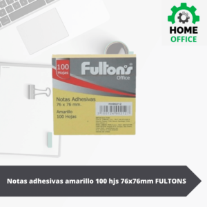 Notas adhesivas 100hjs Fultons amarillo
