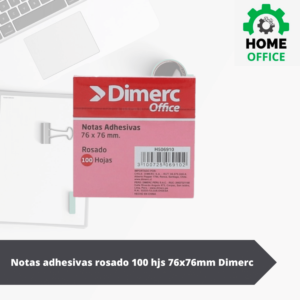 Notas adhesivas 100hjs Dimerc rosado