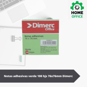 Notas adhesivas 100hjs Dimerc verde