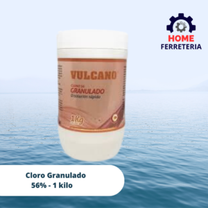 Cloro Granulado 56% disolución rápida 1 kilo