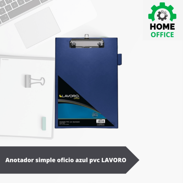Anotador simple oficio azul LAVORO