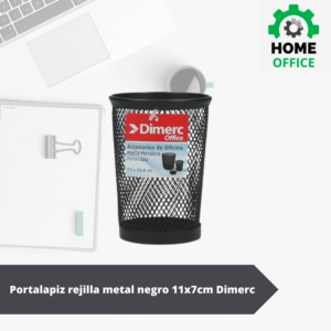 Portalapiz rejilla metal negro Dimerc